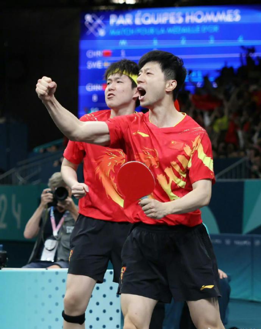 瑞典队翻盘韩国队，许昕点燃赛场